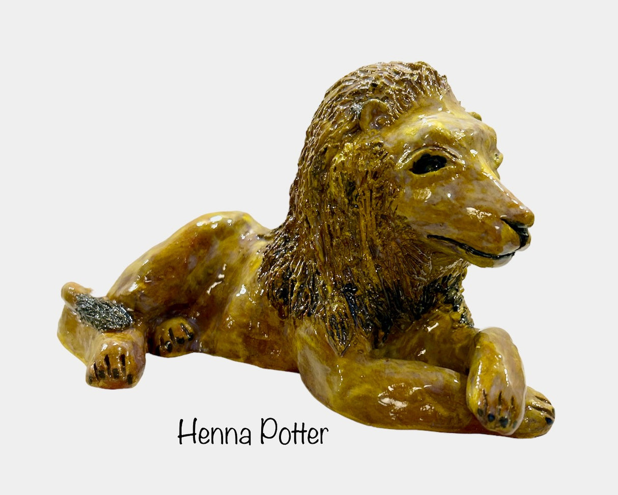 Lion - Ceramic Sculpture Art - Art by Bala