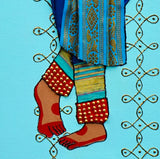 Bhavani | Textured Portrait Painting - Art by Bala