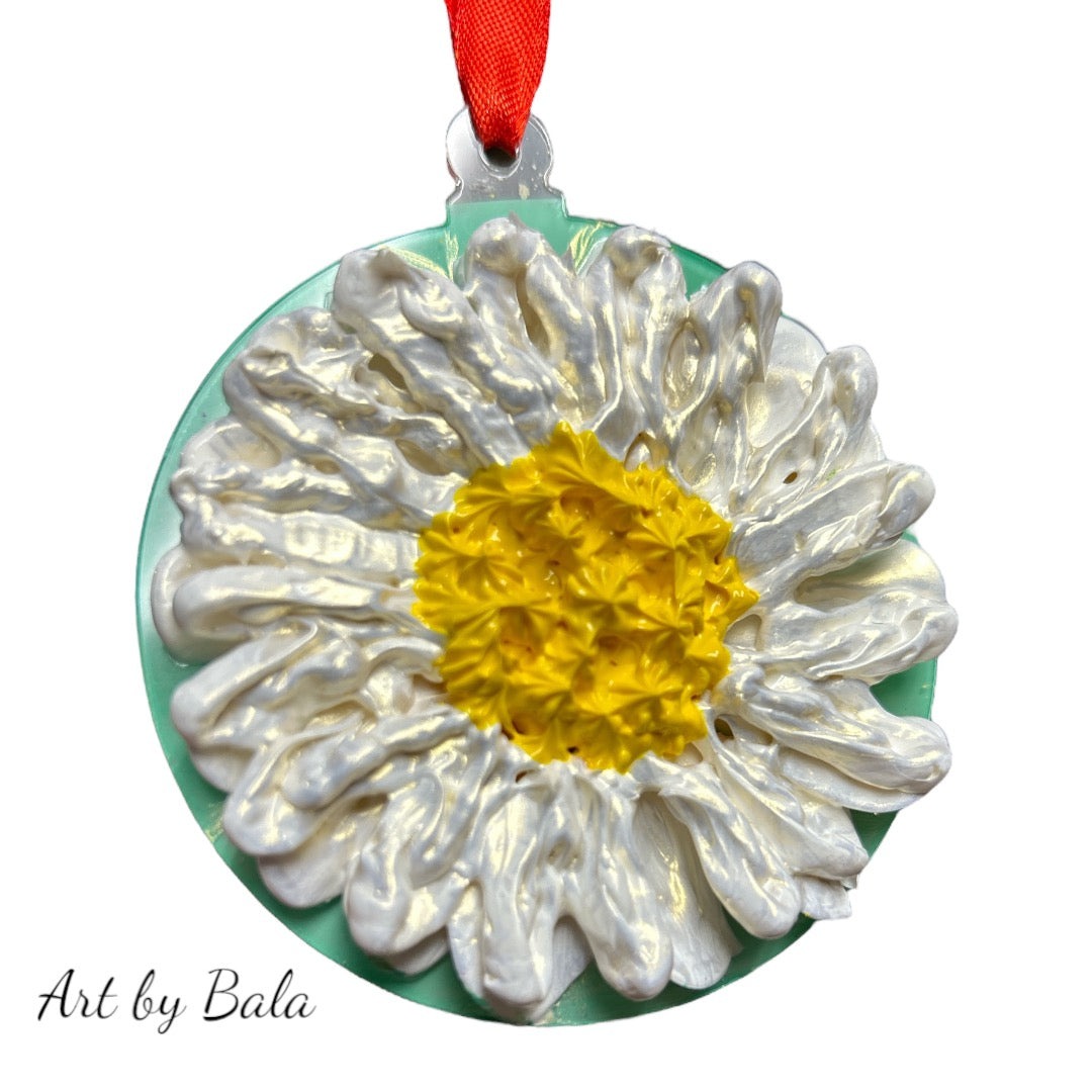 Daisy Ornament - Art by Bala