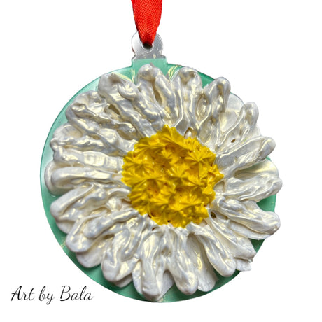 Daisy Ornament - Art by Bala