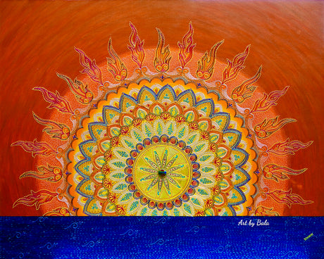 Morning Glow Mandala - Art by Bala