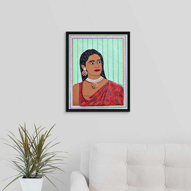 Sarvani | Textured Portrait Painting - Art by Bala