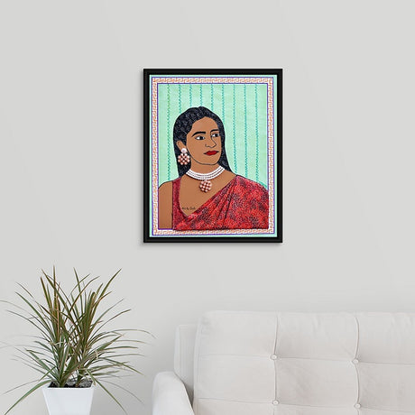 Sarvani | Textured Portrait Painting - Art by Bala