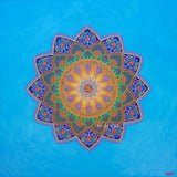 : Serendipity Mandala by Bala, vibrant acrylic mandala artwork symbolizing joyful discovery