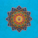 : Serendipity Mandala by Bala, vibrant acrylic mandala artwork symbolizing joyful discovery