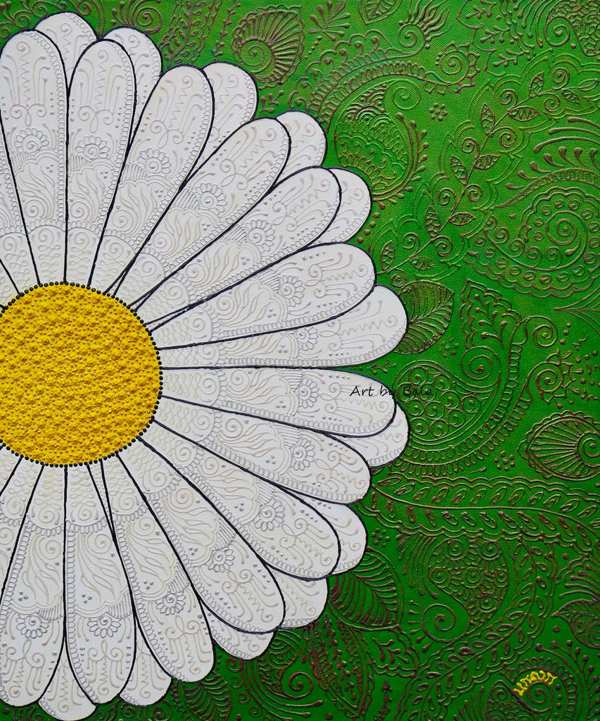 White Daisy - Art by Bala