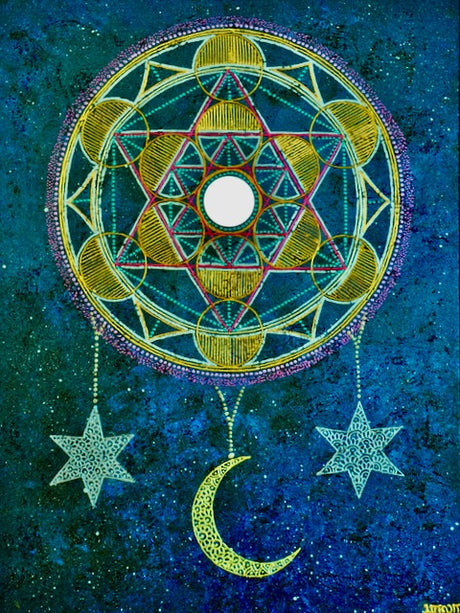 Cosmic Bloom Mandala - Art by Bala