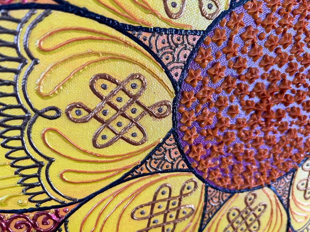 Floral Acrylic Painting | Art by Bala