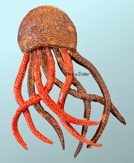 Jellyfish -  Ceramic Wall Art - Art by Bala