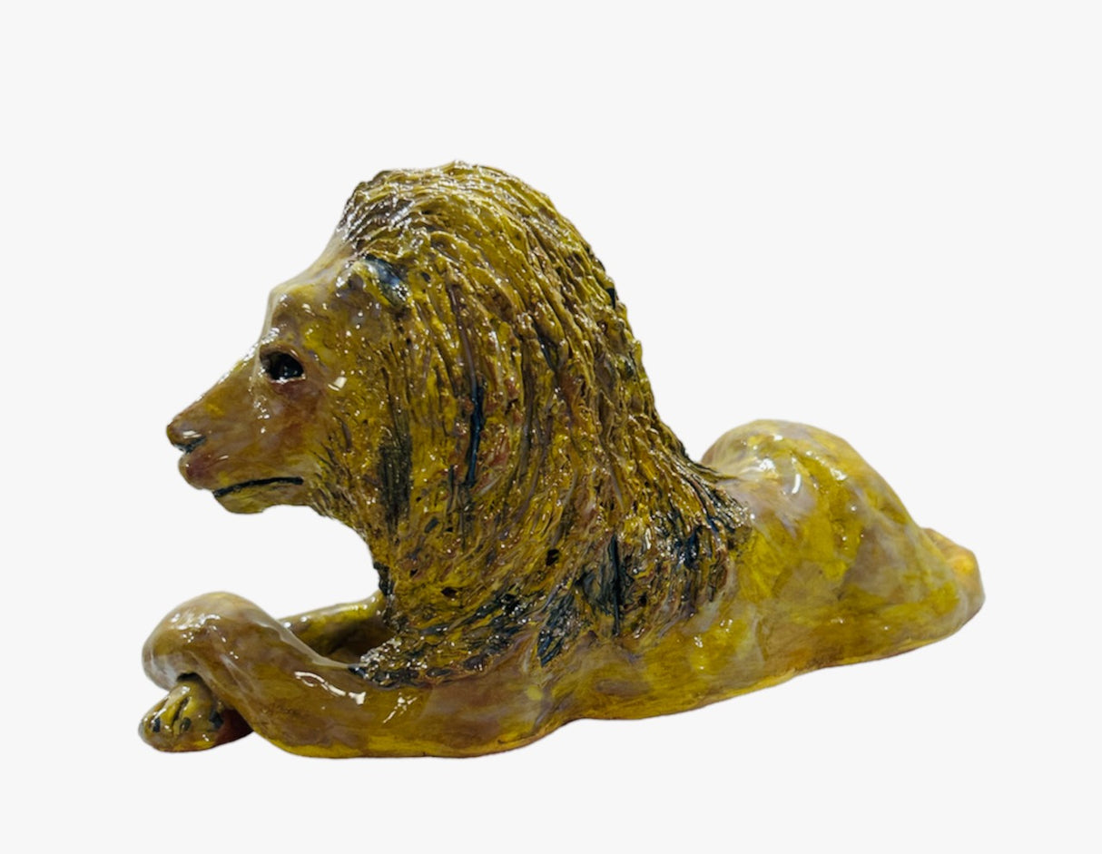 Lion -  Ceramic Sculpture Art - Art by Bala