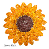 Sunflower -  Ceramic Wall Art - Art by Bala