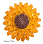 Sunflower -  Ceramic Wall Art - Art by Bala
