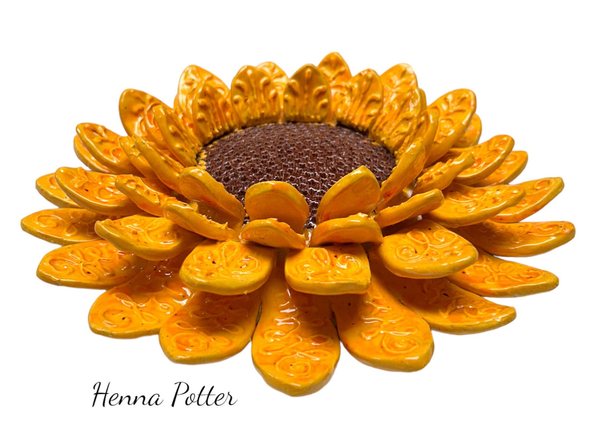 Sunflower -  Ceramic Wall Art - Art by Bala