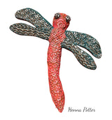 Dragonfly Ceramic Wall Art - 3 - Art by Bala