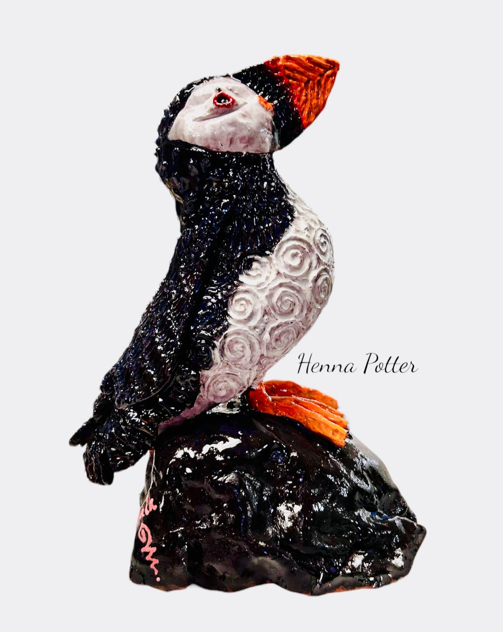 Puffin -  Ceramic Sculpture Art - Art by Bala