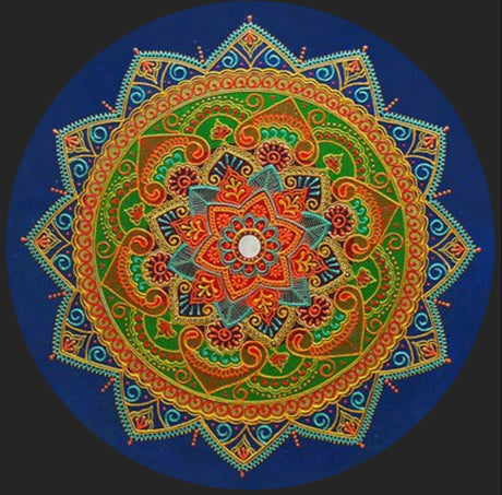 Blue Expanse Mandala - Art by Bala