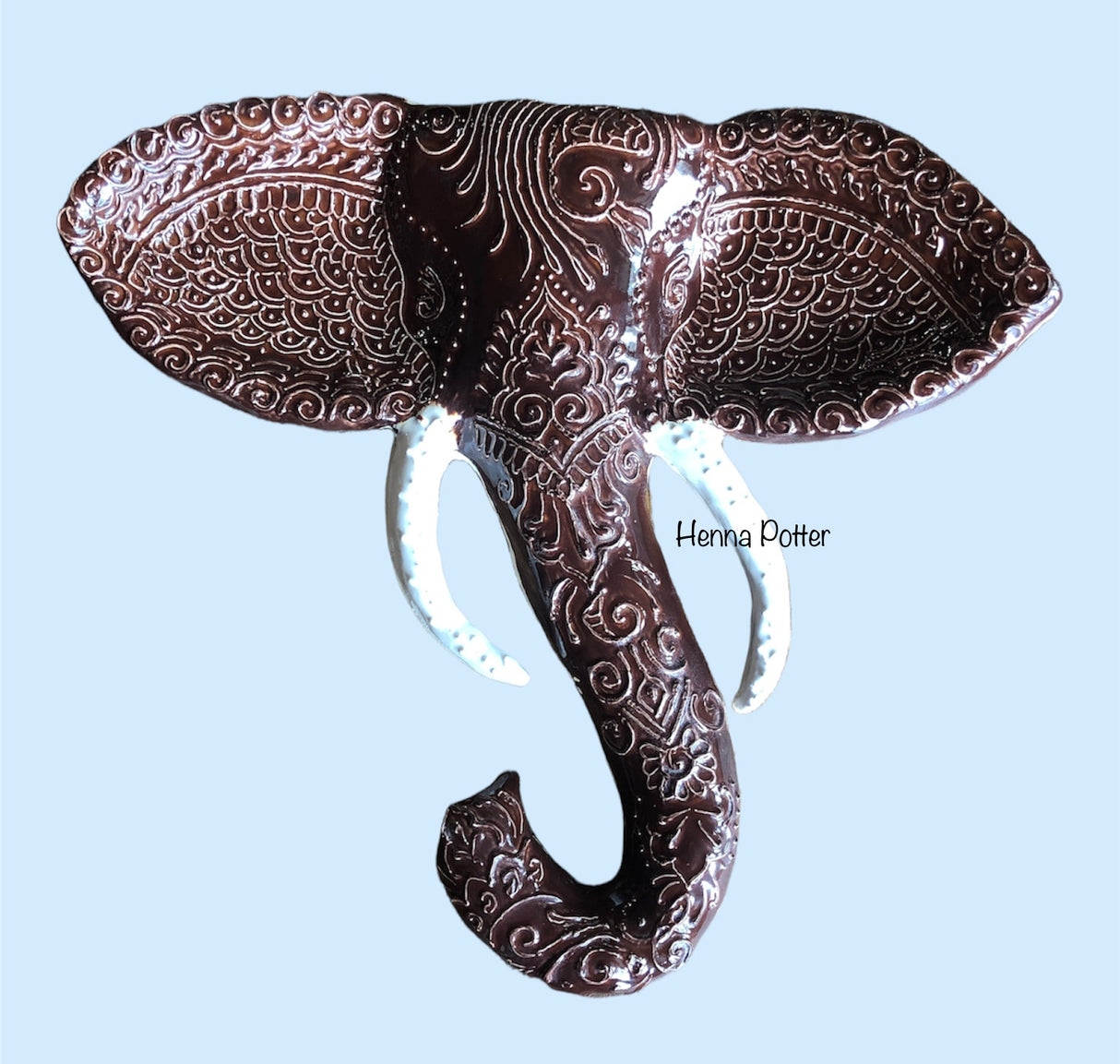 Elephant Ceramic Wall Art - 3 - Art by Bala