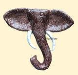 Elephant Ceramic Wall Art - 3 - Art by Bala
