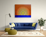 Morning Glow Mandala by Bala, soft acrylic mandala artwork symbolizing sunrise serenity.